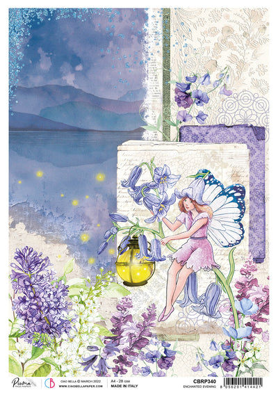 Enchanted Evening A4 Decoupage Rice Paper Enchanted Land Collection by Ciao Bella CBRP340
