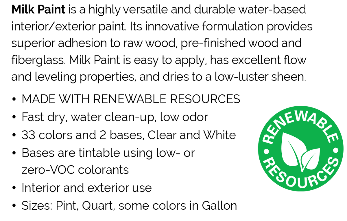 Ballet Pink Water Based Milk Paint by General Finishes All Paint Products