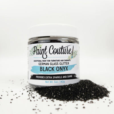 Black Onyx German Glass Glitter by Paint Couture