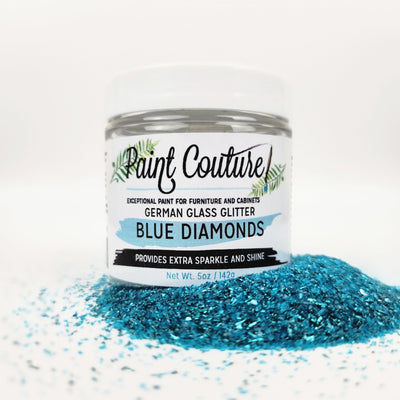 Blue Diamonds German Glass Glitter by Paint Couture