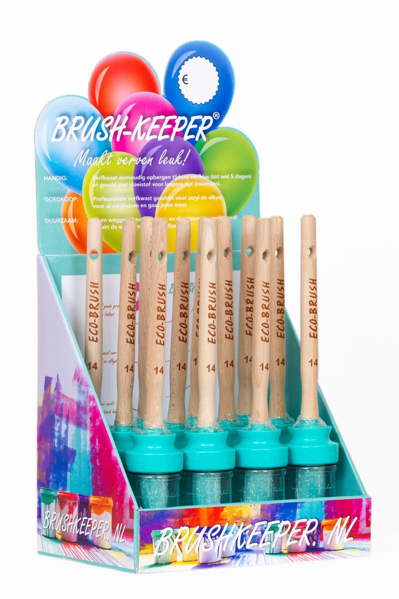 Brushkeeper Deluxe Set Counter Display 12 Pieces All Paint Products