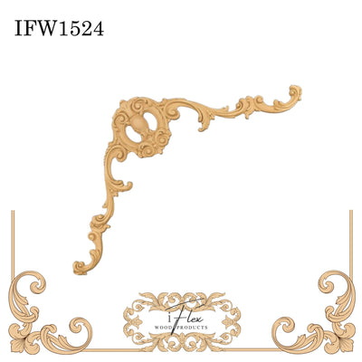 Center Pediment Applique IFW 1524