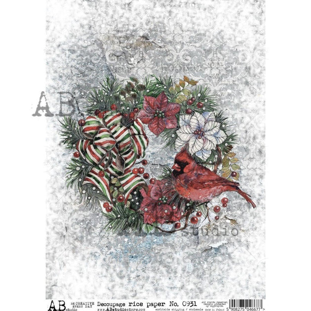 Rice Paper for Decoupage A4 Merry Christmas (Gingerbread Man World - 2  Sheets)