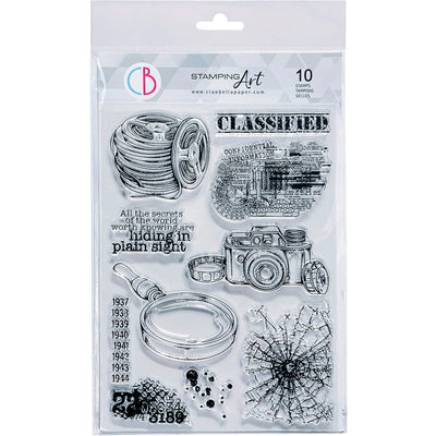 Classified - Clear Stamp 6x8 by Ciao Bella Stamping Art
