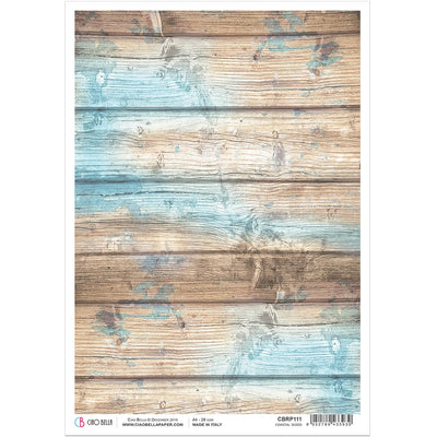 Coastal Wood - A4 Rice Paper Sound of Summer Ciao Bella Collection