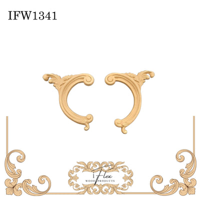 Corner Scroll Applique IFW 1341