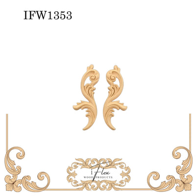 Decorative Scroll Pair - IFW 1353