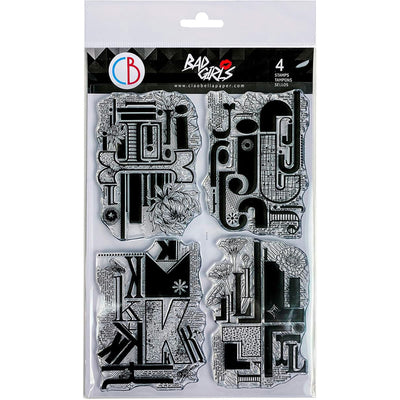 Design Letters IJKL - Clear Stamp 6x8 by Ciao Bella Stamping Art