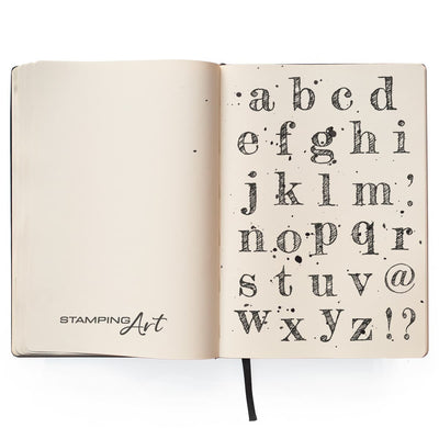 Design Lowercase Alphabet Clear Stamp 4x6 by Ciao Bella Stamping Art