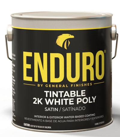 Enduro Tintable 2K White Poly Flat by General Finishes