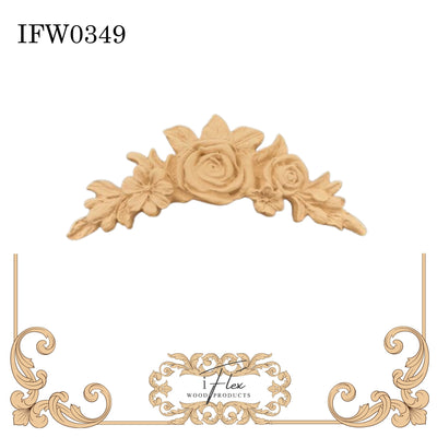 Flower Garland Swag Decorative Applique IFW 0349