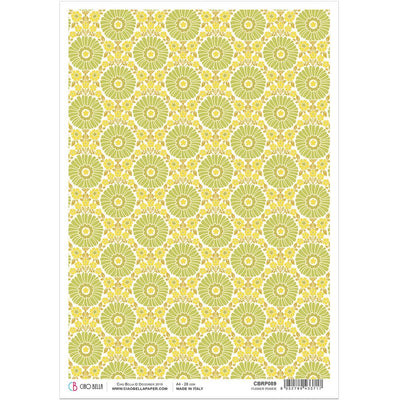 Flower Power - A4 Rice Paper The Seventies Ciao Bella Collection