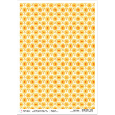 Flower Revolution - A4 Rice Paper The Seventies Ciao Bella Collection
