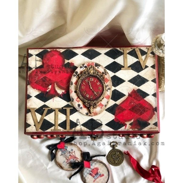 Follow The Rabbit Pack 2 A4 Decoupage Rice Paper Set of 6 Papers by AB