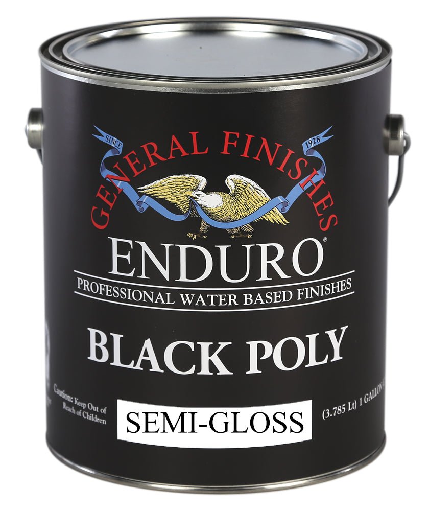 General Finishes Enduro Black Poly SemiGloss All Paint Products