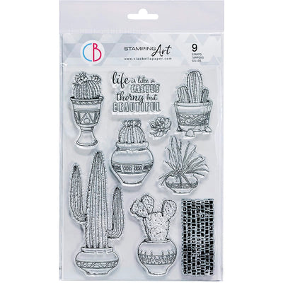 Life is like a Cactus - Clear Stamp 6x8 by Ciao Bella Stamping Art