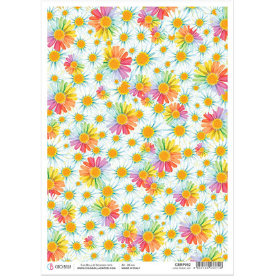 Love Peace Joy - A4 Rice Paper The Seventies Ciao Bella Collection