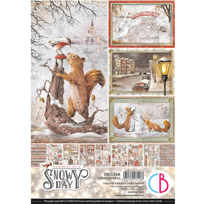 Memories of a Snowy Day Creative Pad A4 9/Pkg by Ciao Bella