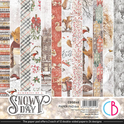 Memories of a Snowy Day Fussy Cut Pad 6x6 24/Pkg by Ciao Bella