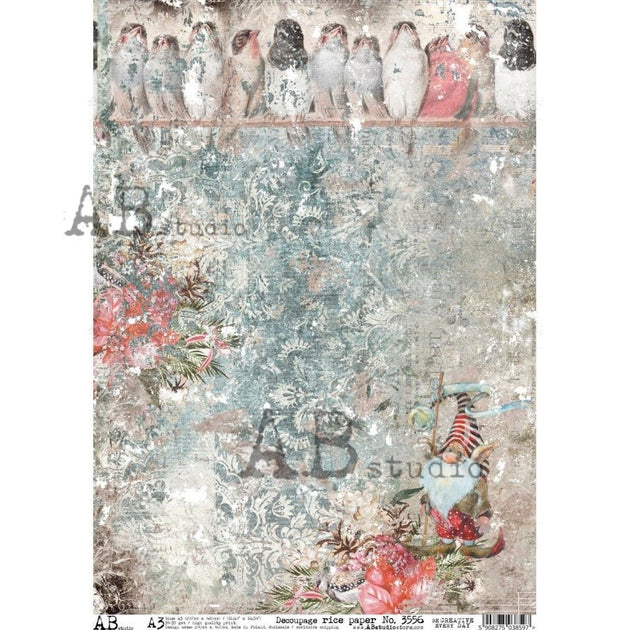 AB Studio Decoupage Rice Paper Sets Tagged "Gnome" All Paint Products