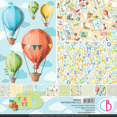 My First Year Patterns Pad 12x12 8/Pkg by Ciao Bella