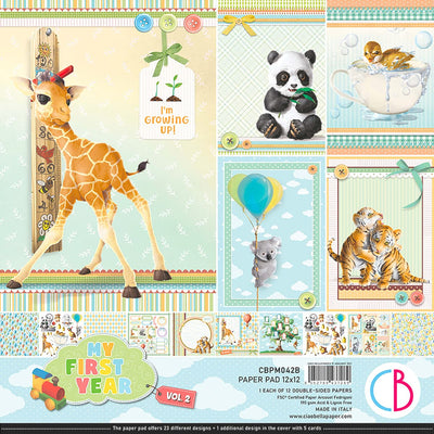 My First Year Vol. 2 Paper Pad 12x12 12/Pkg by Ciao Bella