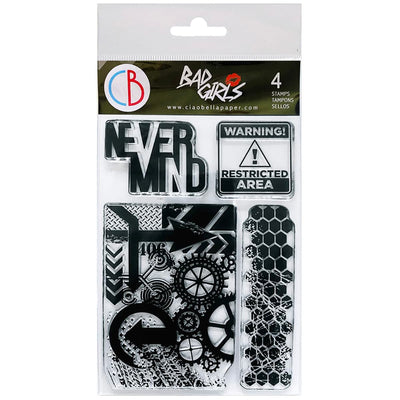 Never Mind Bad Girls Clear Stamp 4x6 by Ciao Bella Stamping Art