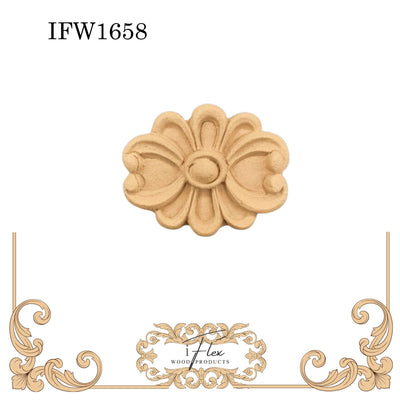 Oval Floral Centerpiece Medallion IFW 1658