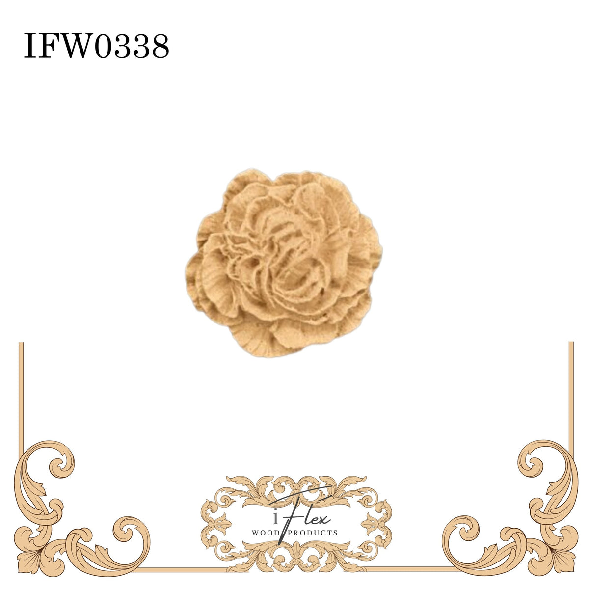 Petal Flower Moulding IFW 0338 All Paint Products