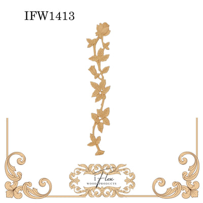 Rose Stem Applique IFW 1413-1