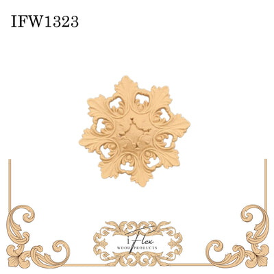 Round Center Decorative Applique Embellishment IFW 1323