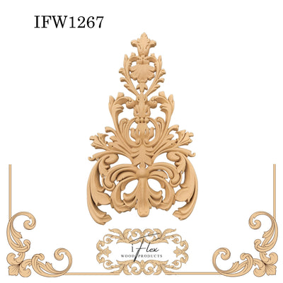 Scroll Centerpiece Filigree Moulding IFW 1267