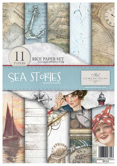 Sea Stories A4 Decoupage Rice Paper Set Item RP015 by ITD Collection