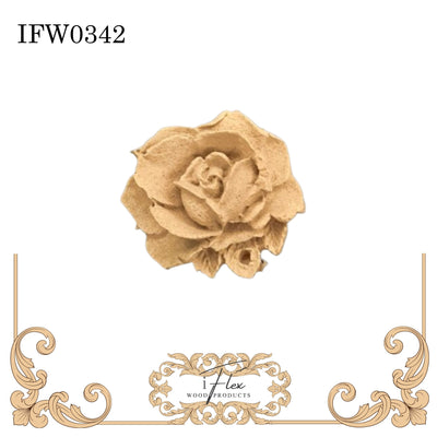 Small Rose Flower Moulding IFW 0342