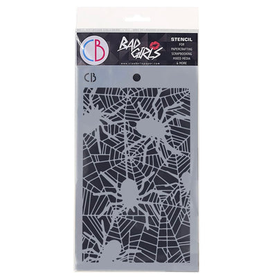 Spiders - Texture Bad Girls Stencil 5x8 by Ciao Bella