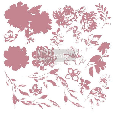Sweet Blossoms Stamp Redesign Decor Clear-Cling Stamp