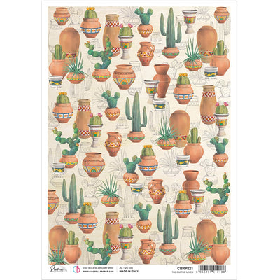 The Cactus Lover! - A4 Rice Paper Sonora Ciao Bella Collection