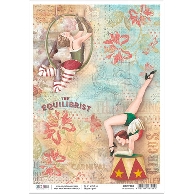 The Equilibrist - A4 Rice Paper The Greatest Show Ciao Bella Collection