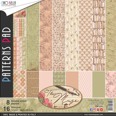 The Muse Patterns Pad 12x12 8/Pkg by Ciao Bella