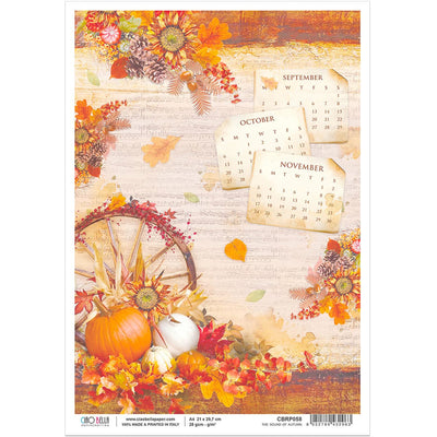 The Sound of Autumn - A4 Rice Paper Sound of Autumn Ciao Bella Collection