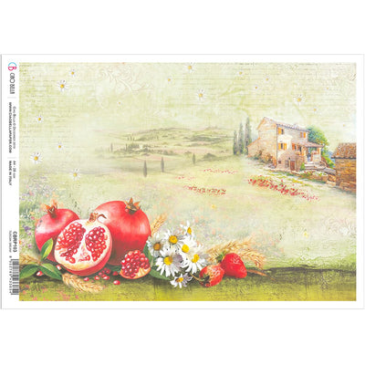 Tuscan Dream - A4 Rice Paper Under The Tuscan Sun Ciao Bella Collection