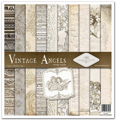Vintage Angels Scrapbooking Paper Set 12.2x12.6 11/Pkg by ITD Collection