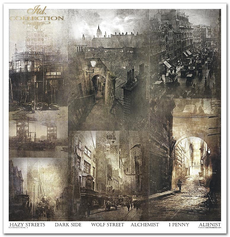 Gothic Stories Scrapbooking Paper Set 12.2x12.6 10/Pkg by ITD