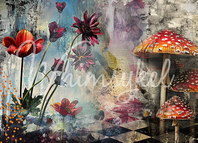 Whimsykel Wonderland Large Decoupage Tissue Paper from Whimsykel Desig All Paint Products