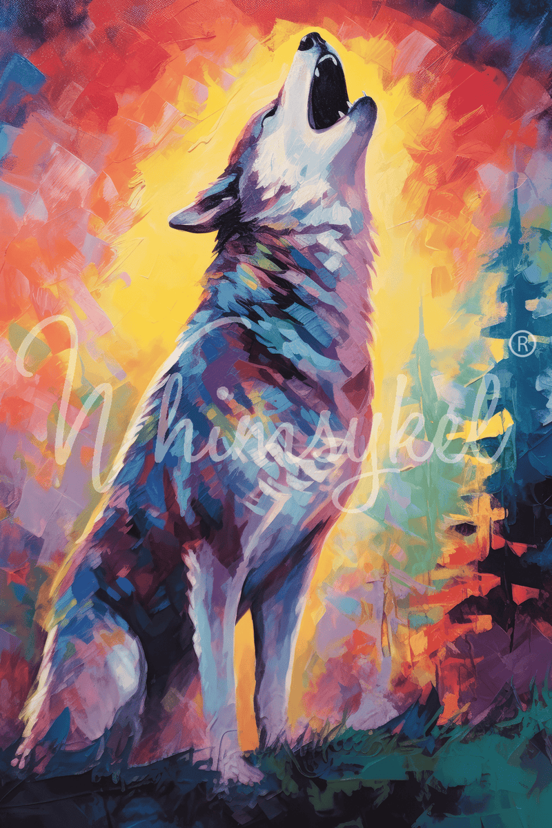 Twilight Howl Wolf Decoupage Tissue Paper from Whimsykel Designs – All ...