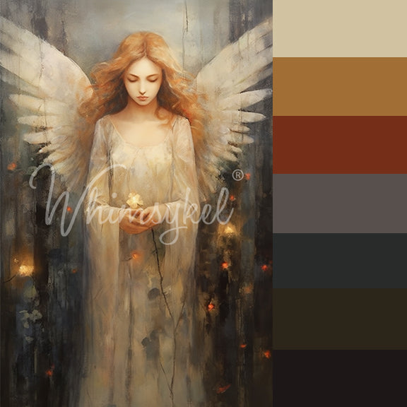 Angelic Contemplation Decoupage Tissue Paper from Whimsykel Designs ...