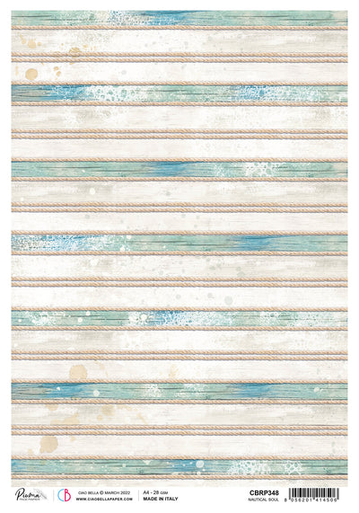 Nautical Soul A4 Decoupage Rice Paper Summer Breeze Collection by Ciao Bella CBRP348