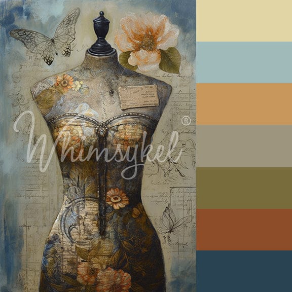 Dressmaker Dreams Decoupage Tissue Paper from Whimsykel Designs – All Paint  Products