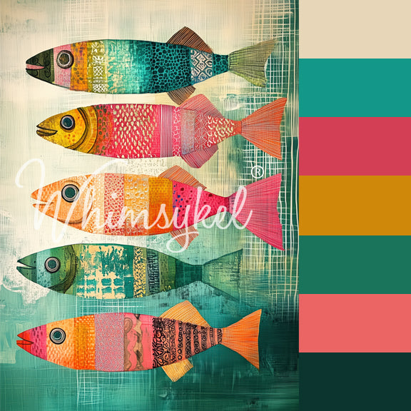 Fish Fables Large Decoupage Tissue Paper from Whimsykel Designs – All ...