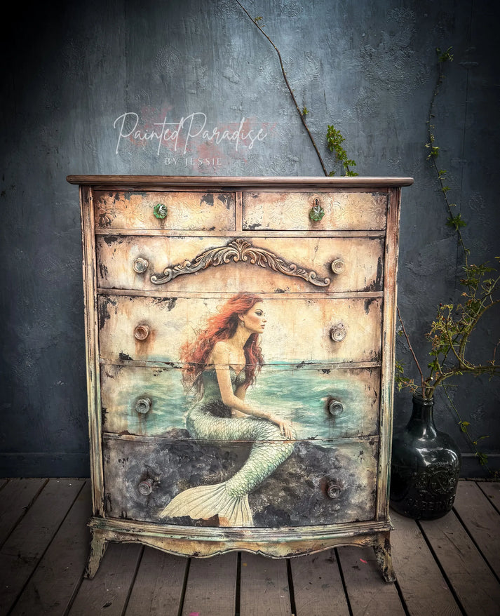 Maiden of the Sea Mermaid Large Decoupage Tissue Paper from Whimsykel – All  Paint Products